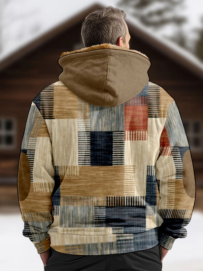 ✨👔【Plačilo ob dostavi】【S-4XL】Jesensko/zimska moška debela žametna jakna s toplo volneno kapo