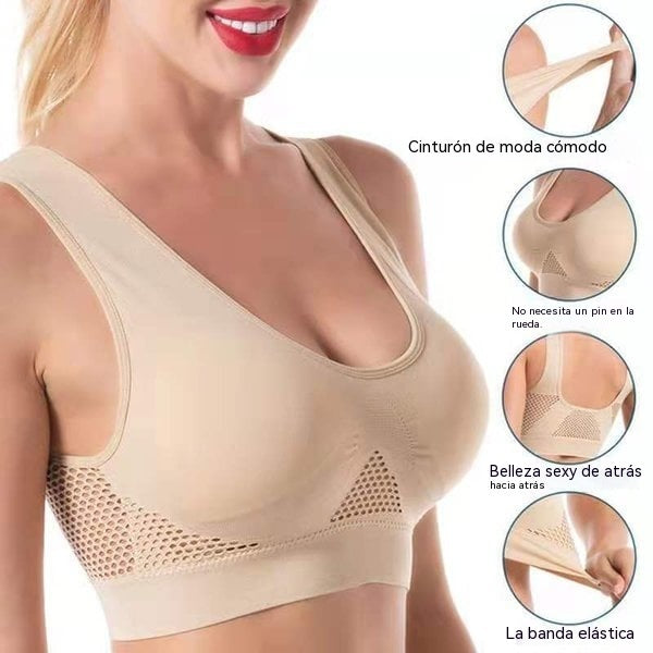 🎉🌈【Paquete de 4】【40-120 kg】Sujetador nuevo, suave y cómodo, talla grande, transpirable y fresco ✨❤️✅Pago contra entrega