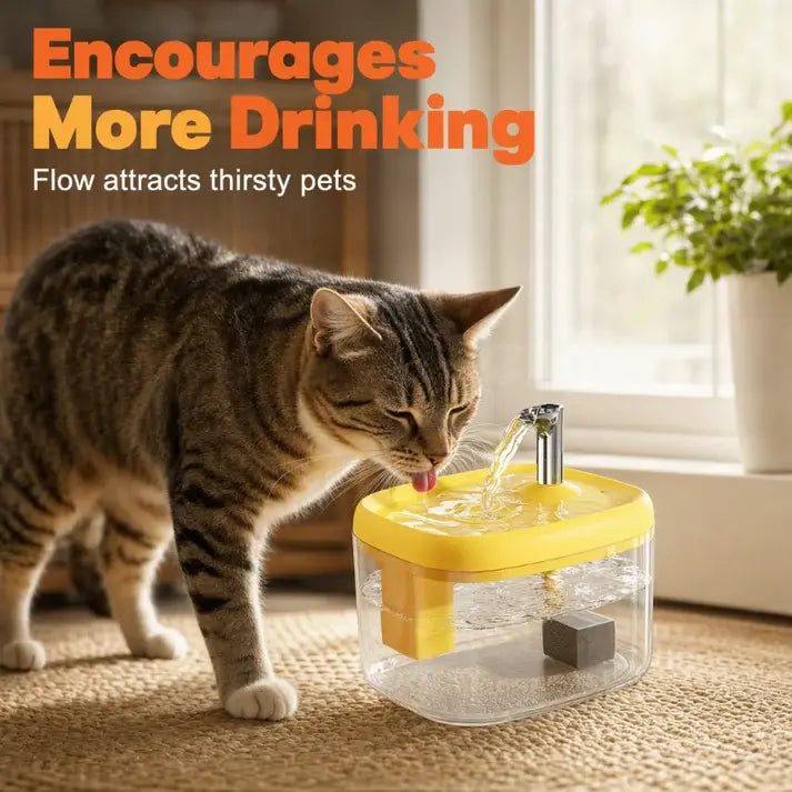 🐾 Dispensador de agua para mascotas ilent con cuenco de PET apto para alimentos 🐾 Agua fresca, fluida y perfecta para bebedores exigentes ✨
