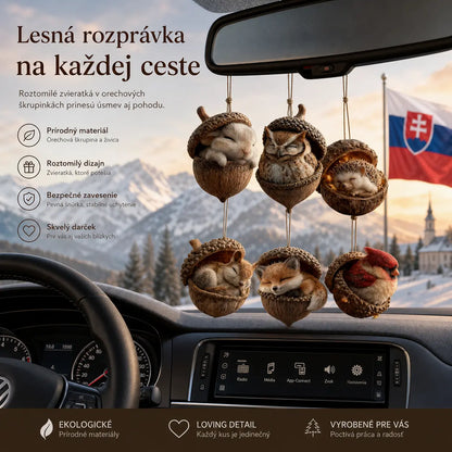 🔥【Kúpte 6 kusov a získajte 6 kusov zadarmo】🐿️🦉Vianočná ozdoba na stromček s lesnými zvieratkami