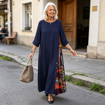 🌾【Vruća rasprodaja】💕[M-5XL] Nova lanena vintage haljina - mekana i udobna