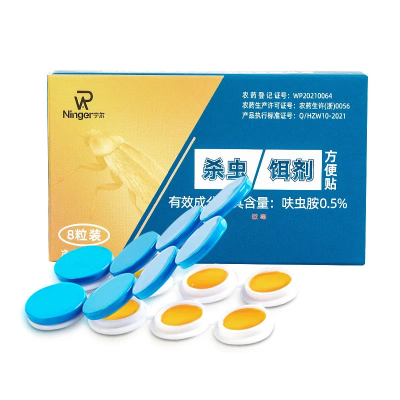 💥【5 cajas con 40 cápsulas】 Parche de cebo de gel fuerte para matar cucarachas