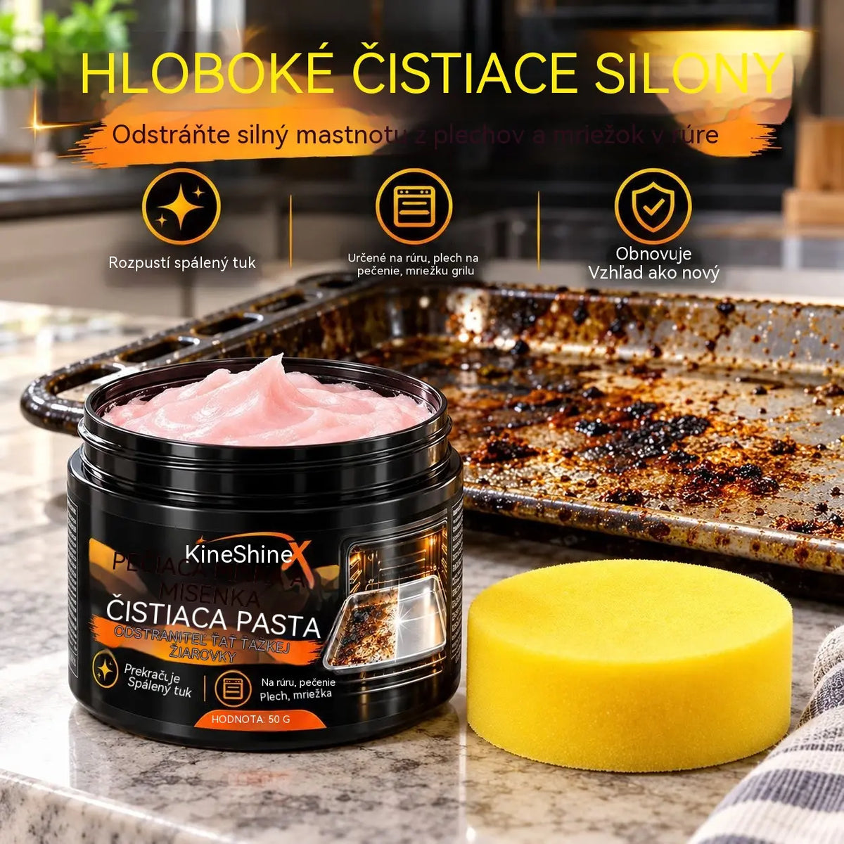 🔥Kúp 1, získaj 1 zadarmo 🧽Silná čistiaca pasta na odstraňovanie mastnoty