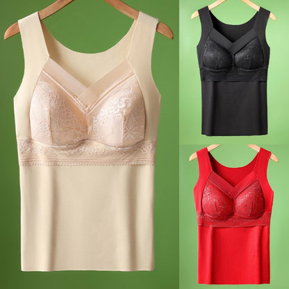 🔥❤️【Пакет от 3 части】【40-100 кг】✨⛄Есенно/зимен дантелен сутиен с гъши пух, красив дизайн на гърба, предотвратява увисването ✅