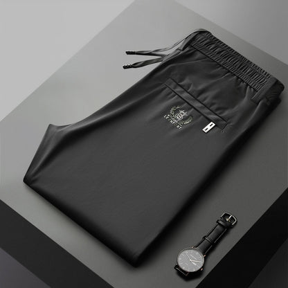 🔥【Kup 1, a 1 dostaniesz gratis】👖👖【40-115 kg】Nowe spodnie z elastycznego jedwabiu na wiosnę i lato 2025--Dwa kawałki