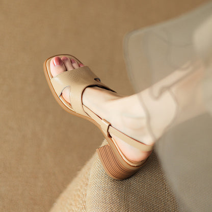 💕👡【Specjalne oferty letnie✨】【35-40】2025 Letnie nowe modne eleganckie sandały damskie z kwadratowym noskiem