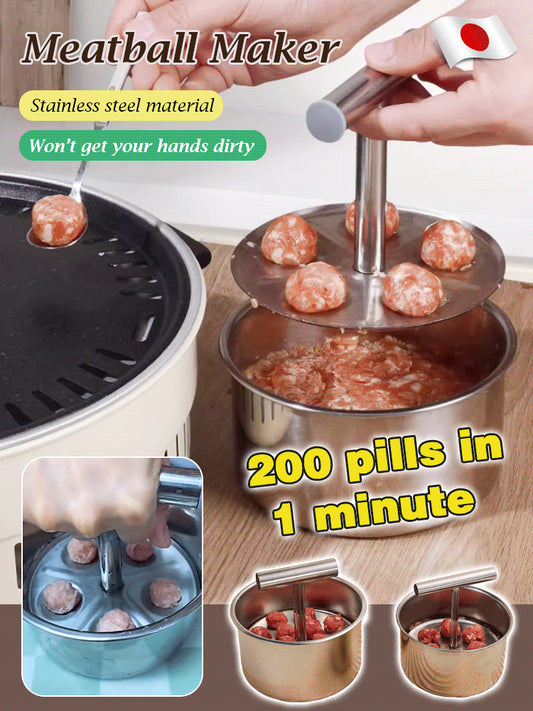 ✨【Kup 1, a 1 dostaniesz gratis】Prasa do klopsików ze stali nierdzewnej🥩✨——Szybka, trwała, higieniczna, łatwa do czyszczenia🔥