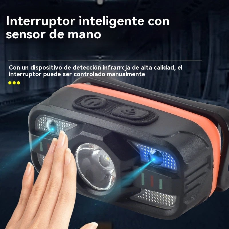 💥【50% de descuento】🌟💡Faros LED de inducción con carga USB inteligente