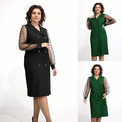 🌈💟【S-5XL】2025 Wiosna nowa moda wysokiej jakości sukienka, klasyczny design, elegancka i prosta