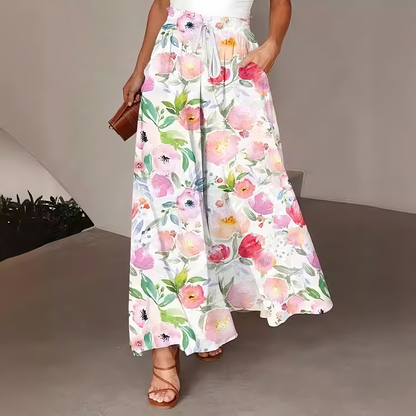 ✨✨Pantalones de mujer de pierna ancha con cintura elástica, nuevos para el verano.✅️Pago contra entrega