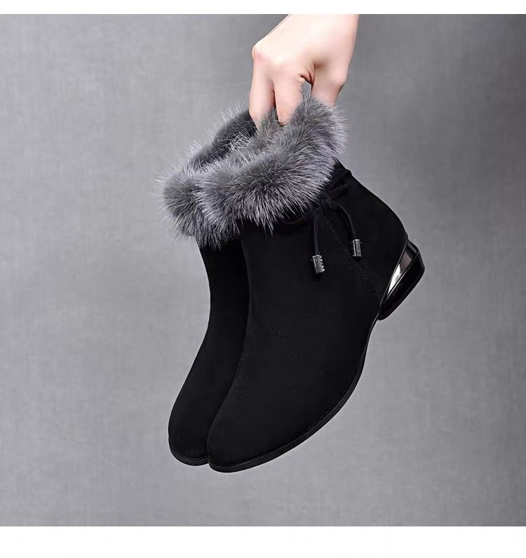 🔥【49% zniżki】Damskie botki na średnim obcasie, wykonane z miękkiej skóry, eleganckie i wygodne, idealne na jesień i zimę!