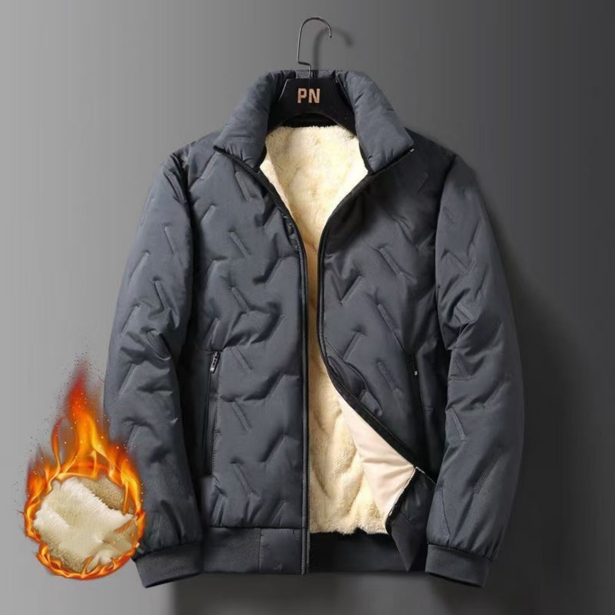 🔥【50% zniżki】🔥【M-5XL】Męska zimowa kurtka z aksamitu w dużym rozmiarze, odważna bawełna