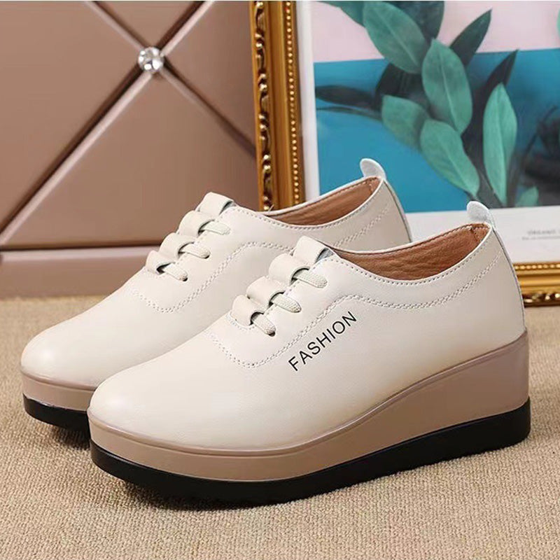 【35-42】🔥Pół ceny, promocja limitowana🔥damskie buty na grubej podeszwie ze skóry naturalnej, nowy modny model 2026 roku