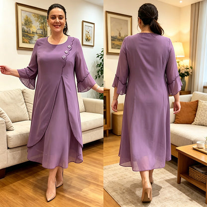 【S-5XL】❤️2026 Nuevos vestidos de gasa de alta calidad