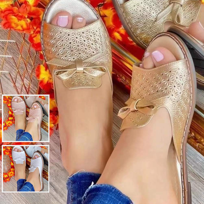 🔥【Wiosna i lato Nowy produkt gorąca wyprzedaż】🔥[35~43] Letnie, wygodne, oddychające sandały z kokardką w nowym stylu👡
