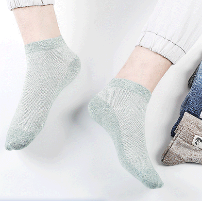 💥【Gorąca wyprzedaż w Polsce】🧦Męskie cienkie bawełniane siateczkowe oddychające antybakteryjne skarpetki dezodorujące, ✅Modne i wygodne, ✅Sport i wypoczynek