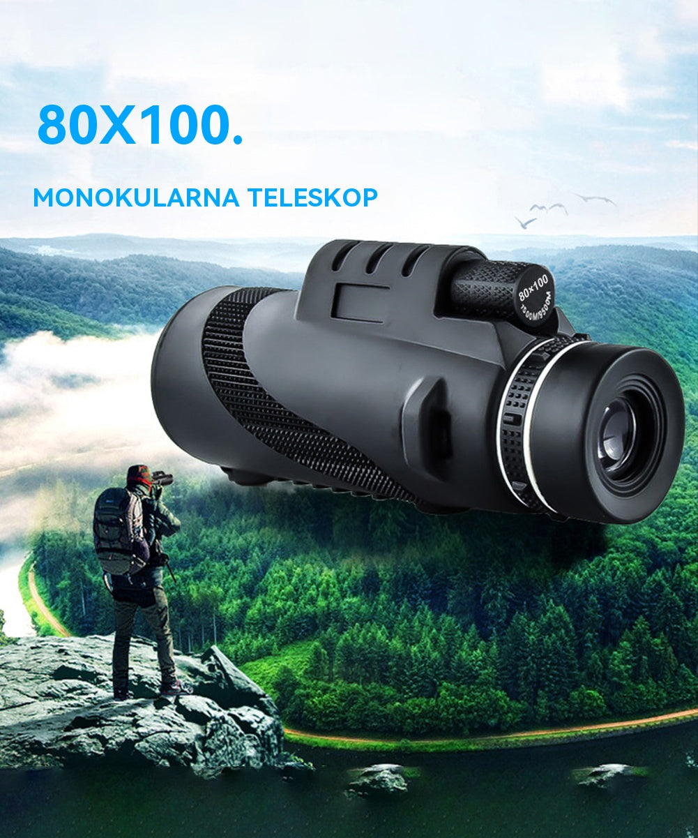 🔭💥【Plaćanje pouzećem】 Monokularni teleskop visoke rezolucije za noćno gledanje, veliko povećanje.