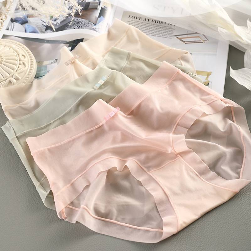 🥰😍🥰【 6 sztuk 】 Ultra cienka bielizna 3D Ice Silk Bezszwowa bielizna Ultra cienka bielizna Nude
