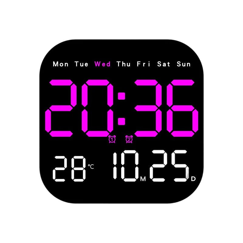 🕰️ Número 1 en ventas 🛏️ Reloj digital para hogar y oficina despierta suavemente sin alarmas molestas brillo ajustable y silencioso por la noche muestra temperatura compañero ideal diario 🌙