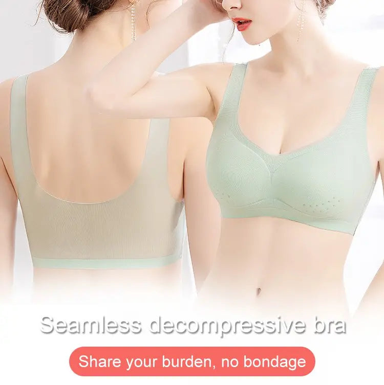 🌟👍【4 kusy🔥】👙Dámska podprsenka bez kostíc s predným zapínaním - mäkká a pohodlná