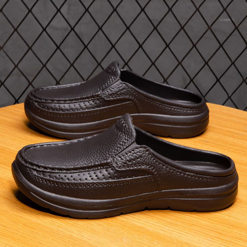 ✨🔥【Cantidad limitada】【39-45】Nuevas pantuflas casuales de cuero para hombre, primavera 2026, sencillas y cómodas.