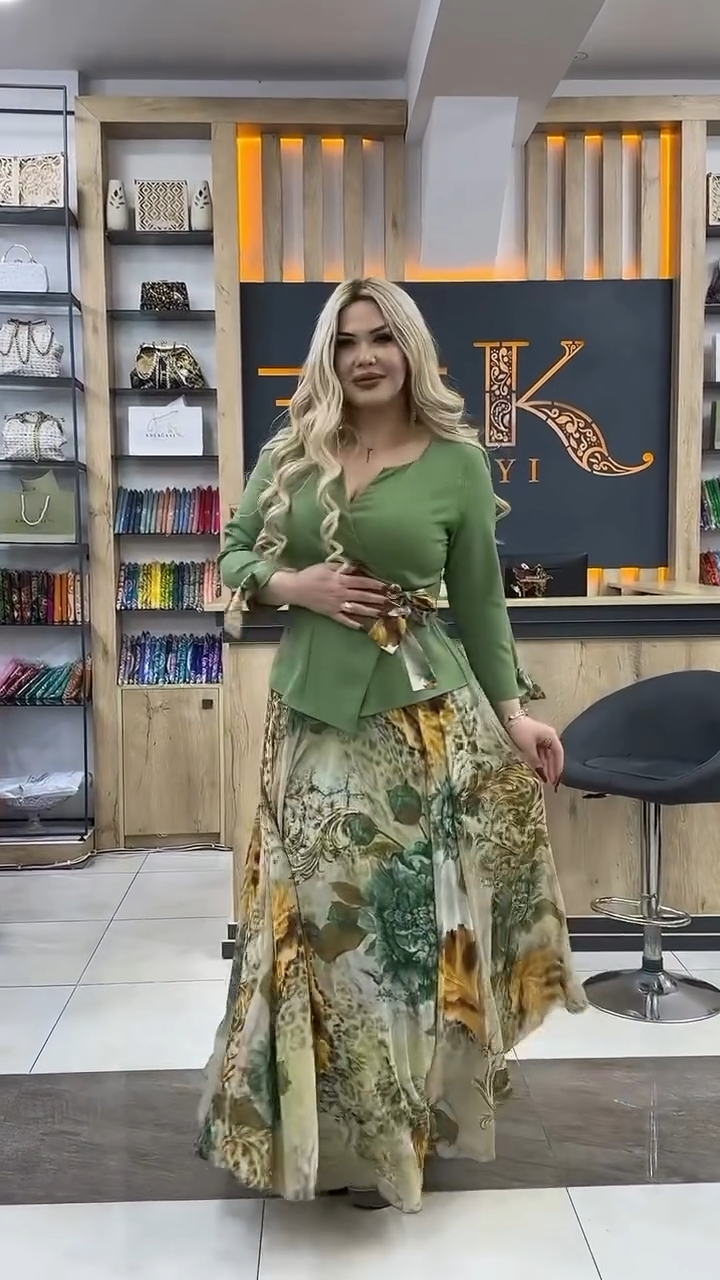 🔥✨【S-5XL】2025 Wiosna Nowa Moda Elegancka Casualowa Wysokiej Jakości Długa Sukienka Damska