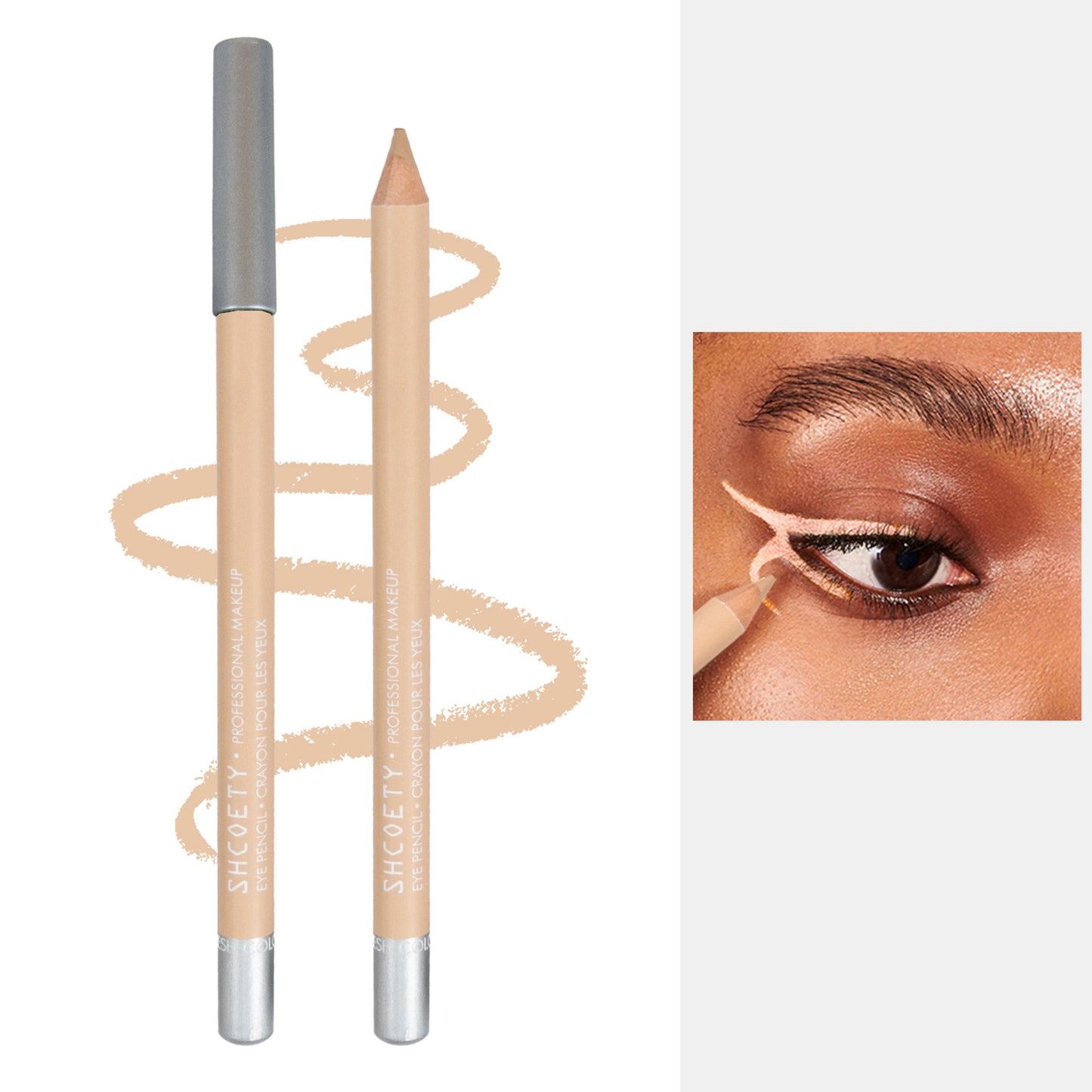 🔈🔈¡50% DE DESCUENTO AHORA!💜5 piezas por 27 euros💜Delineador de ojos de madera, resistente al agua, de larga duración y resistente al agua.