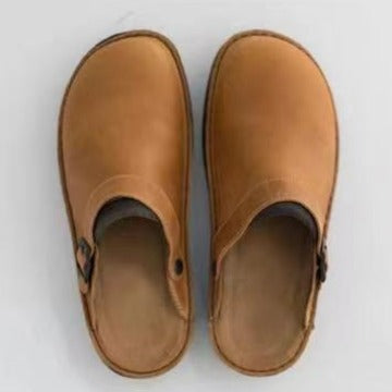 💥💥【38–48】Wysokiej jakości, wygodne i lekkie męskie kapcie z prawdziwej skóry