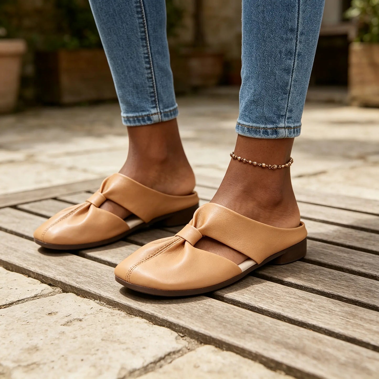 🔥Compre 1 y obtenga 1 gratis👡【35-42】Sandalias retro Zapatillas planas de verano para mujer