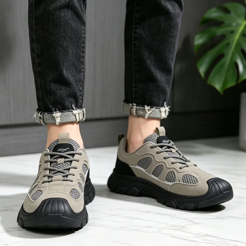 【50% OFF】Zapatillas de verano para hombre con malla transpirable – zapatos deportivos casuales con suela ortopédica suave, antideslizantes, para aliviar el dolor de pies
