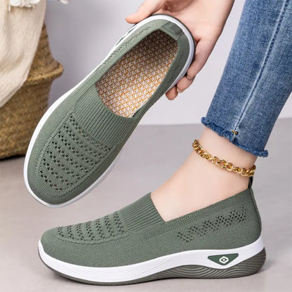 【oferta flash】Zapatillas casuales de malla elástica: estilo sencillo, cómodas para el uso diario, tallas 36-43.