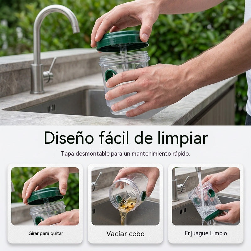 【2 piezas 27 €】🐝☀️ Trampa solar para avispas para patios y jardines 🔋🌿 – Altamente eficiente, recargable, resistente a la intemperie, cubre hasta 500 metros cuadrados.✅️Pago contra entrega