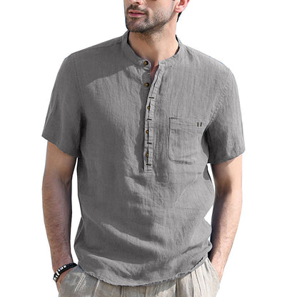 🌿50% de descuento🔥 Nuevas camisas de algodón y lino para hombre en tallas grandes ✅️Pago contra entrega