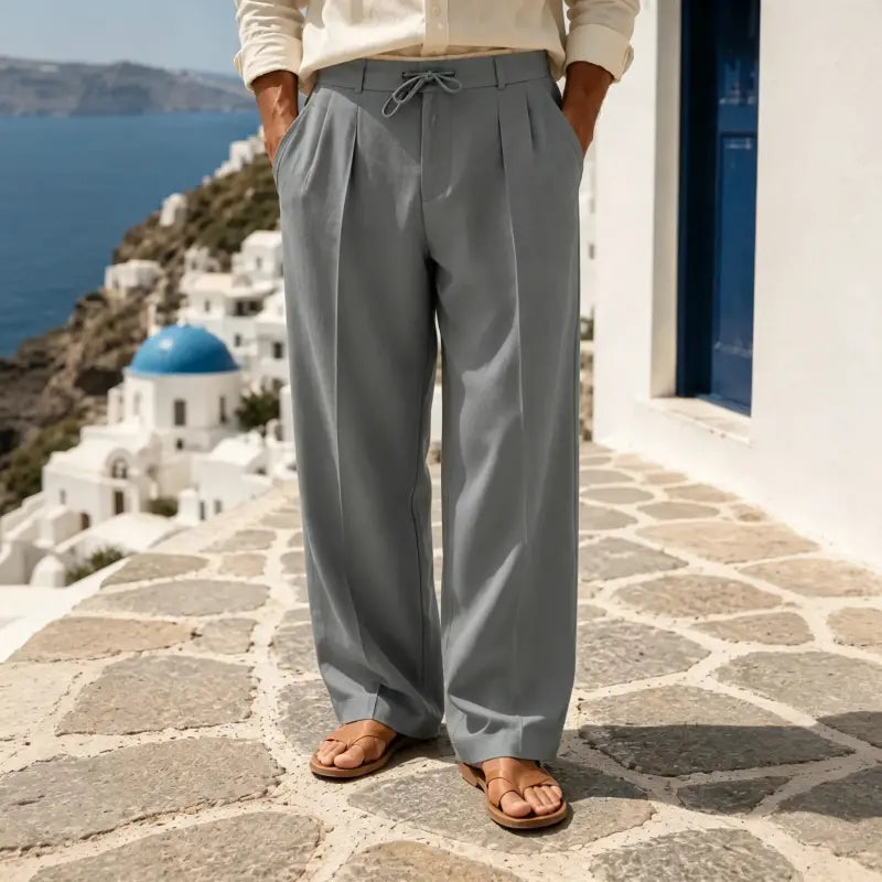 🔥👖【S–3XL】😎 Pánské lněné kalhoty pro volný čas – pohodlné a prodyšné