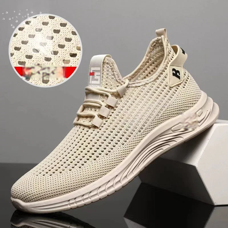 【39-44】2025 Letnie oddychające, rekreacyjne, ultralekkie, sportowe buty z siateczki