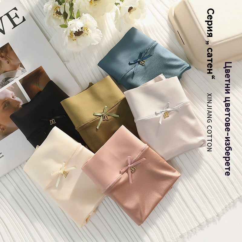 🔥🌈【Комплект от 6】Меко, удобно, нежно за кожата, висококачествено сатенено дамско бельо