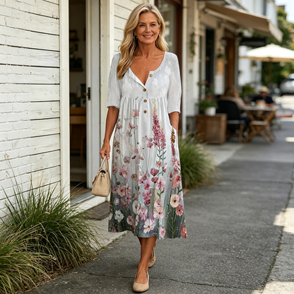 🎀【Posebna ponuda】【S-5XL】👗Elegantna midi haljina - kombinira stil i udobnost, prikladna za sve prigode