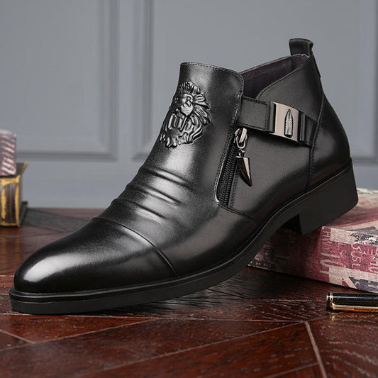 【39-45】Nowe skórzane buty męskie, wysokiej jakości skóra bydlęca, ręcznie robione-3775704