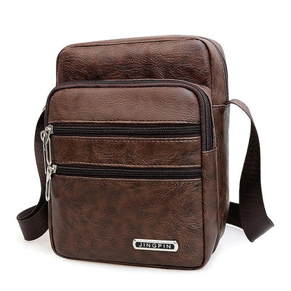 👍👍👜Wyprzedaż letnia -50% - Nowa męska torba na ramię ze skóry PU o dużej pojemności, lekka i wodoodporna
