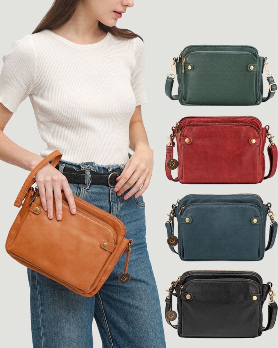 💝👜Bolso de hombro francés de piel de tres capas ✅️Pago contra entrega
