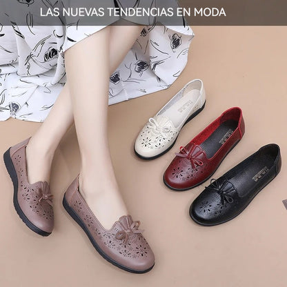 [Descuento por tiempo limitado] Zapatos de piel suave para mamás: transpirables y cómodos, tallas 35-41