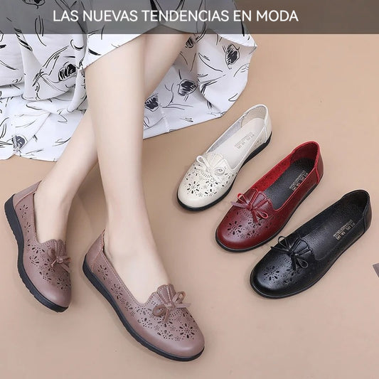 [Descuento por tiempo limitado] Zapatos de piel suave para mamás: transpirables y cómodos, tallas 35-41