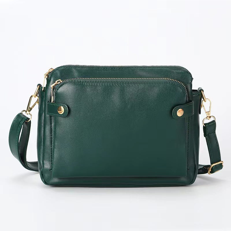 💝👜Bolso de hombro francés de piel de tres capas ✅️Pago contra entrega