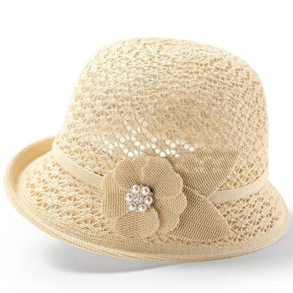 👒Pago contra entrega✅️ Elegante sombrero de sol con diseño trenzado calado, ofrece una fuerte protección contra los rayos solares.