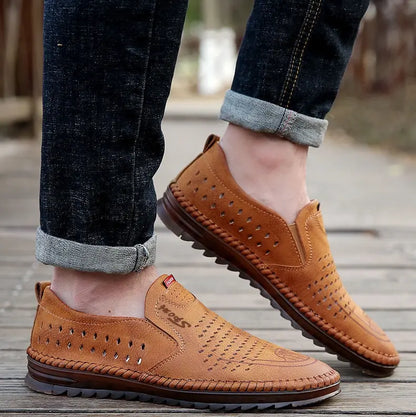 ✨【39-44】Ręcznie robione męskie skórzane buty 2026 | Styl casualowy do noszenia na zewnątrz