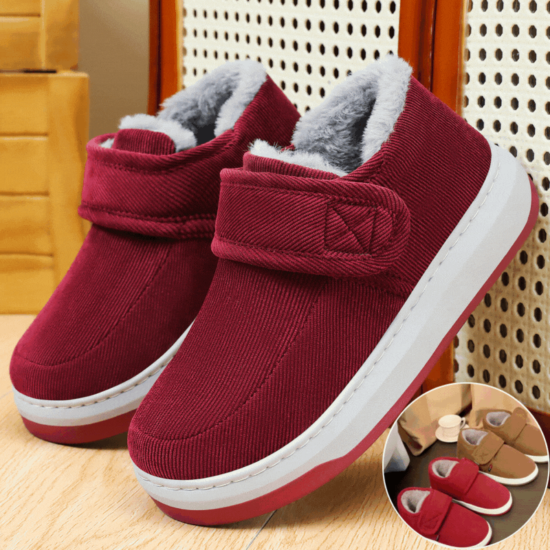 🔥⛄【36-41】Zimowe bawełniane kapcie, ciepłe bawełniane buty z wełnianą wyściółką