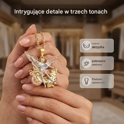💥Naszyjnik z aniołem stróżem w trzech kolorach złota – Elegancki i symboliczny – Idealny na co dzień lub na prezent – Subtelny i pełen znaczenia ✨💛🪽