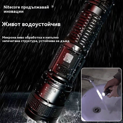 💥🔦【Купи 1, вземи 1 безплатно】Хитов високоярък многофункционален фенер с увеличение за външна употреба