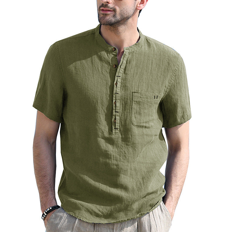 🌿50% de descuento🔥 Nuevas camisas de algodón y lino para hombre en tallas grandes ✅️Pago contra entrega