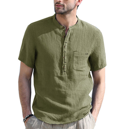 🌿50% de descuento🔥 Nuevas camisas de algodón y lino para hombre en tallas grandes ✅️Pago contra entrega